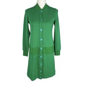 Arnold Palmer Classic Style Made in Japan Green Cardigan Golf Dress Size 1